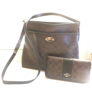Coach crossbody and wallet